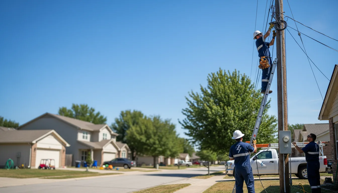 Residential electrician providing installation services in Troy, IN